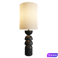 Aska Small Table Lamp 3D Model Vray, Corona
