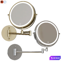 Wall-mounted cosmetic mirror 02 3D Model Vray, Corona