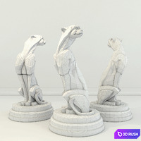Panthere 3D Model Vray