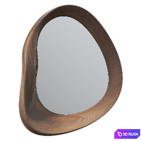 Asymmetric Mirror 3D Model Vray, Corona