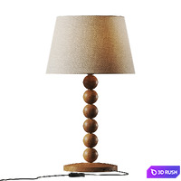 Soho Home Bead Table Lamp 3D Model Vray, Corona