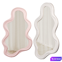 Cloud Shaped Mirror 3D Model Vray, Corona