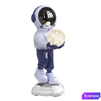Sculpture Art Astronaut Statue Lamp 3D Model Corona