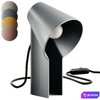 Woud Study Table Lamp 3D Model Corona