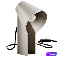 Woud Study Table Lamp 3D Model Corona