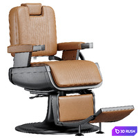 Sherman Barber Chair 3D Model Vray, Corona