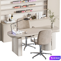 Manicure area in the beauty salon 06 3D Model Vray, Corona