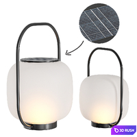 Waterproof Portable LED Rechargeable Solar Powered Outdoor Floor Lamp 3D Model Corona