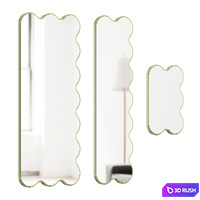 Hvyli mirrors 3D Model Vray, Corona