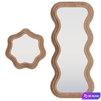 Lera Full Length And Round Mirror by Lulu and Georgia 3D Model Corona