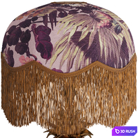 LIMERENCE Velvet Tilia Lampshade Rose Quartz &amp; ANANAS Lampstand 3D Model Vray, Corona