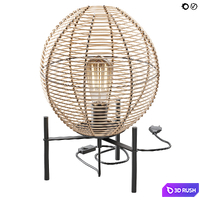 Table lamp Raffi 3D Model Vray, Corona