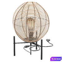Table lamp Raffi 3D Model Vray, Corona