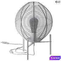 Table lamp Raffi 3D Model Vray, Corona