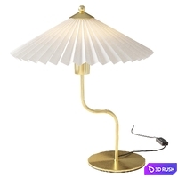 H&amp;M Home Table lamp with pleated shade 3D Model Vray, Corona