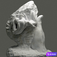 Auguste Rodin The Hand Of God 3D Model Vray