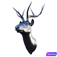Eichholtz deer, wall decor 3D Model Vray