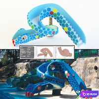 Waterslide: Cobra Slide. 3D Model
