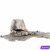 Stones Island 3D Model Vray