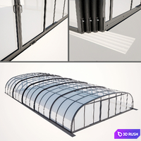 Sliding pavilon pool Voeroka PRESTIGE 3D Model Vray