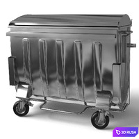 Container for MSW 3D Model Vray