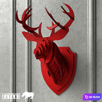Safari cardboard deer 3D Model Vray