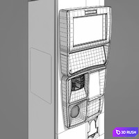 Parkomat 3D Model Vray