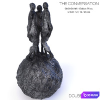 Sculpture DCUBEDESIGN "The Conversation" 3D Model Vray