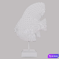 Mystic Fish Decor 3D Model Vray