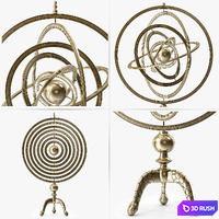 Arteriors Copernicus Armillary 3D Model Vray