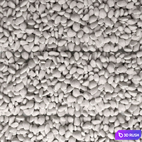 The road from pebbles 3D Model Vray