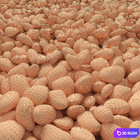 The road from pebbles 3D Model Vray