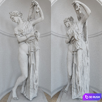 Aphrodite Kallipygos 3D Model Vray