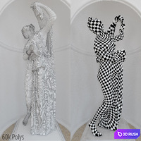 Aphrodite Kallipygos 3D Model Vray