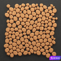 The panel of white pebbles 3D Model Vray