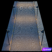 Paving and side walk 3D Model Vray