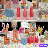 Candy Bar 3D Model Vray