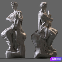 Sculpture 3D Model Vray