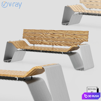 Bench NEO 3D Model Vray