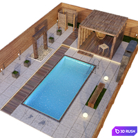 Set for Exterior 3D Model Vray