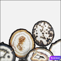 Agate decor set 03 3D Model Vray