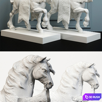 Lladro sculpture palace horse 3D Model Vray