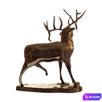 Dear sculpture 3D Model Vray