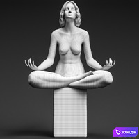 Lladro Meditation 3D Model Corona