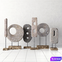 Stone decor collection 3D Model Vray