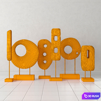 Stone decor collection 3D Model Vray
