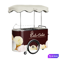 Ice Cream Trolley "Dolce Gelato" 3D Model Vray