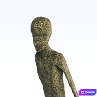 Sculpture - Walking Man 3D Model Corona
