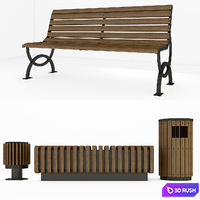 Park &amp; ​​Play Ground Essentials 3D Model Vray