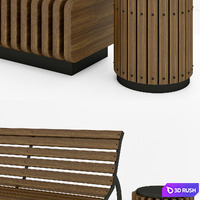 Park &amp; ​​Play Ground Essentials 3D Model Vray